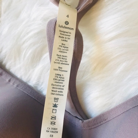 Speed up bra for c\d cups dusty dawn lululemon 4 - Picture 4 of 7